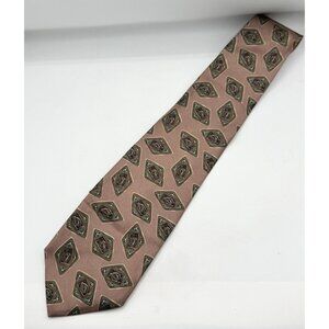 Austin Reed of regent street Italy silk print tie necktie